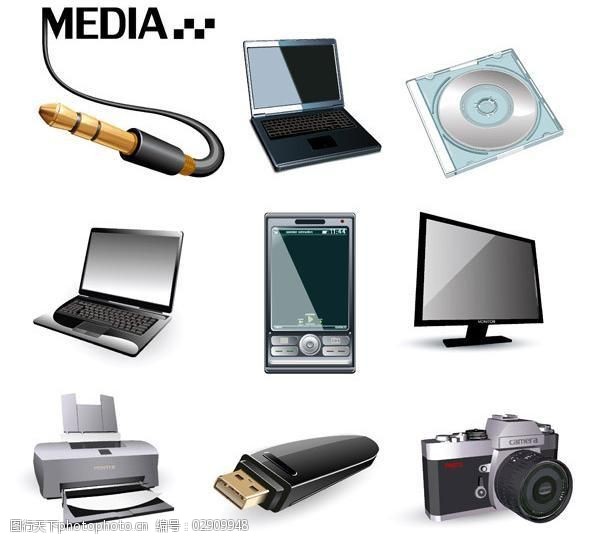 數碼產品圖標 融合功能與美學的視覺符號